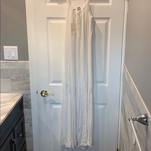 Brand new white and gold maxi dress never worn